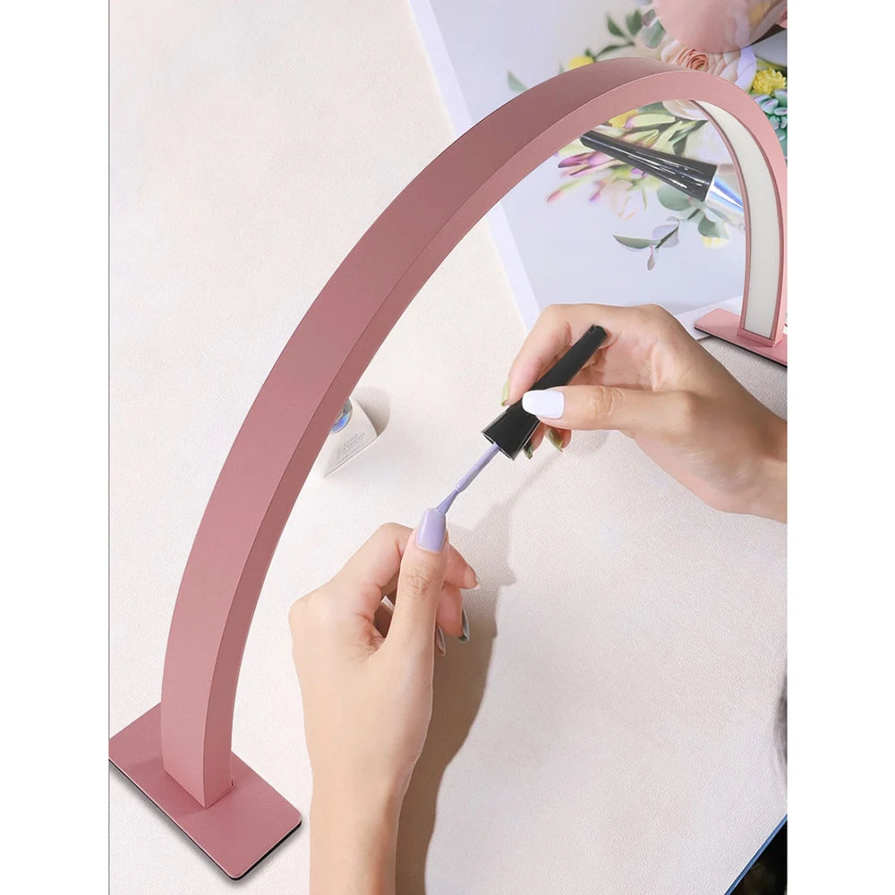 Half round nail lamp desktop filling lamp LED beauty lamp beauty and hair professional lighting embroidered lamp