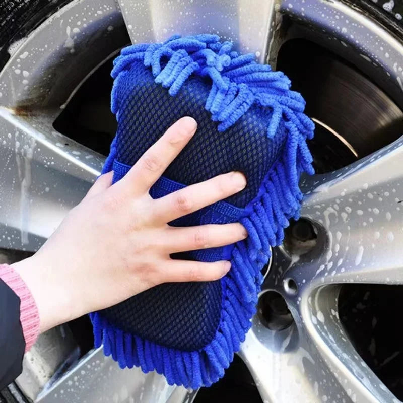 High-Quality Auto Cleaning Sponge Brush For Car Wheel Tire Wash Wipe Water Suction Sponge Pad Wax Polishing Tyre Brushes Tools