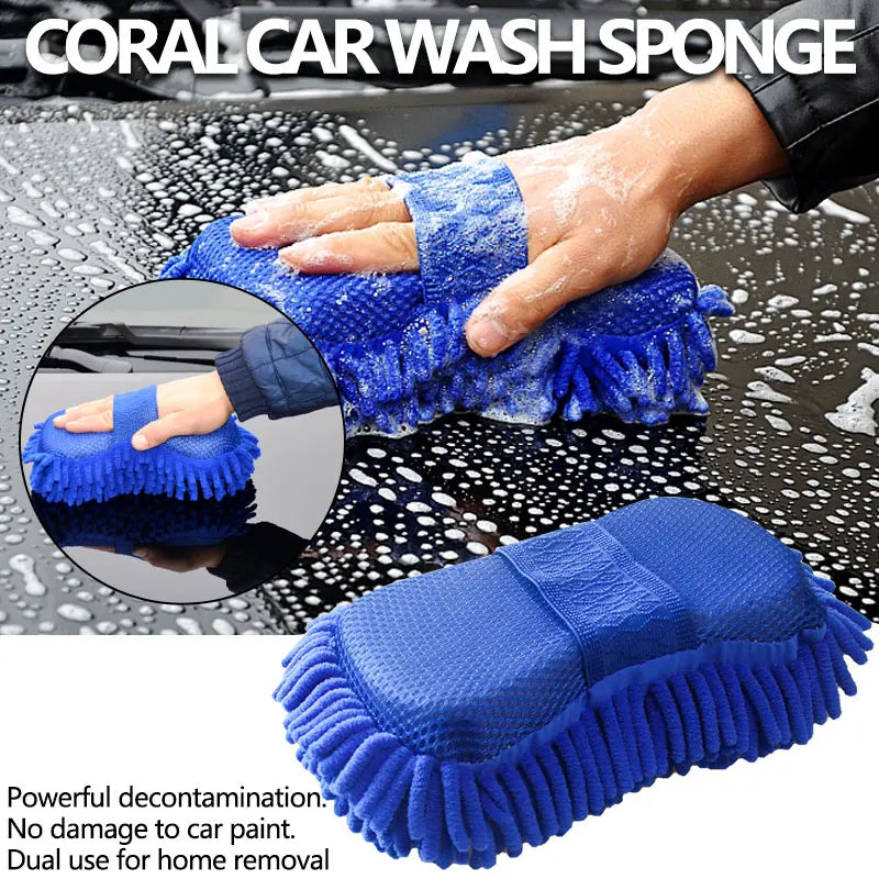 High-Quality Auto Cleaning Sponge Brush For Car Wheel Tire Wash Wipe Water Suction Sponge Pad Wax Polishing Tyre Brushes Tools
